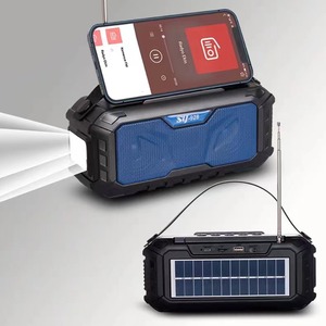 Yüksek kaliteli açık kablosuz şarj edilebilir taşınabilir güneş radyo el feneri ile - Product Image 2