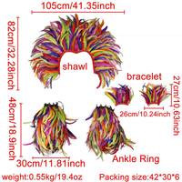 Alas de Plumas de Carnaval de Moda, Falda de Plumas para Danza Samba, Puño de Muñeca, Disfraz de Lujo, Cosplay, Disfraz Suave para Fiesta de Halloween