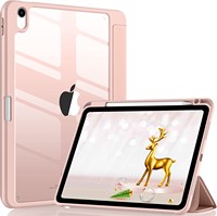 Étui de protection en acrylique pour iPad 10.2 2022 avec emplacement pour stylet, coque transparente en PC, antichoc, protection triple pour Apple iPad