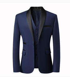 ホットファッションブレザーメンズスーツ3個入り2点セットスリムフィットウェディングピークドラペルウェディングプロムテルノマスキュリーノフォーマルメンズスーツ - Product Image 2