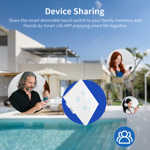 Thông Minh Tường chuyển tuya wifi nhà thông minh Ánh Sáng Thiết bị chuyển mạch cảm ứng Bảng điều khiển từ xa tường Kính Điện Thông Minh Thiết bị chuyển mạch - Product Image 3