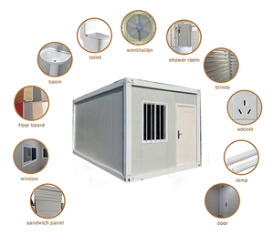 Casa Prefabricada Portátil Desmontable XH de 40 pies - <span class=keywords><strong>Edificio</strong></span> de <span class=keywords><strong>Oficinas</strong></span>/Apartamentos con Panel Sándwich de Acero, Protección Ambiental, <span class=keywords><strong>en</strong></span> Oferta - Product Image 6
