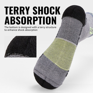 WRELS Wool Socks Moisture Wicking Anti Odor Merino Wool <strong>Boot</strong> Socks Thick Cushioned Thermal Wool Socks Durable Knitted Wool Socks - Product Image 5