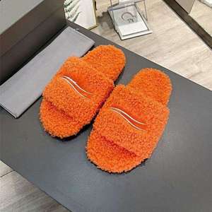 Pantofole Invernali da Donna <span class=keywords><strong>con</strong></span> Piattaforma, <span class=keywords><strong>Ciabatte</strong></span> Morbide e Calde <span class=keywords><strong>con</strong></span> Ricami, Multicolore, per Interni - Product Image 4