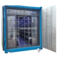 Système hydroponique de culture de légumes HEZHOU HM-40FT 40FT, automatique, contrôlé par PLC, à haut rendement, économe en énergie, certifié ISO9001
