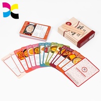 Jeu de cartes à jouer personnalisées avec recettes, cartes de cuisine motivantes, cartes à jouer personnalisées avec boîte