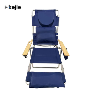 Kejie Multifunctional Portable <b>Folding</b> Aluminum Frame Modern Design Beach Chair with Recliner for Outdoor Use - Product Image 1