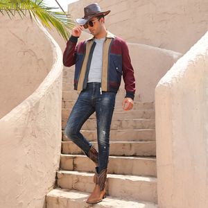 Chaussures unisexes personnalisées pour hommes, style rétro, à tige haute, broderie florale, bottes de chevalier pour femmes, en cuir PU, chaussures décontractées pour hommes - Product Image 3