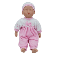 Poupée de bébé réaliste Super mignonne et endormie, joues potelées, jouet pour nouveau-né garçon avec cils clairsemés