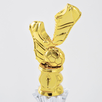 Trofeo de Fútbol de Plástico Personalizado P&G Golden Manufacturer para Premios de Competición, Ensamblable AD83