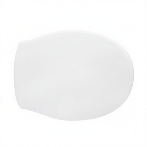 Asiento de inodoro para Eos Arkea Vase Forma 1, bisagras blancas, 50,5 cm de longitud - Product Image 3