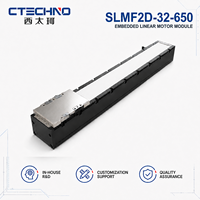 CTECHNO SLMF2D-32-650 Plataforma de Posicionamiento Lineal de Alta Precisión con Motor Lineal, Empuje Nominal de 90 N, Recorrido de 650 mm para Equipos de Prueba de Baterías