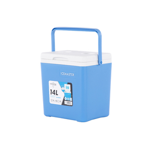 ICEMASTER Caja Refrigeradora Aislada de 14L, Rectangular, Portátil, para Almacenamiento en Exteriores y Camping, Azul con Tapa Blanca - Product Image 4