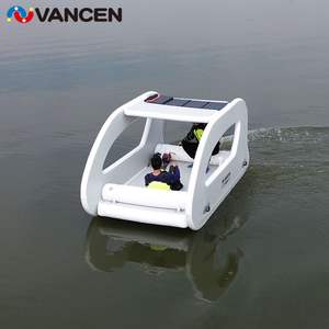 חדש כניסות מים יאכטה חשמלית מתנפחים 2-5 אדם סירה מתנפחים לחץ גבוה כל-טיפה לתפור קל התקנה יוקרה - Product Image 1