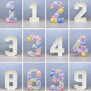 Grande 3D palloncino mosaico numero scatola da te riempibile numeri da 0 a 9 palloncino <span class=keywords><strong>espositore</strong></span> per decorazione festa di compleanno - Product Image 2