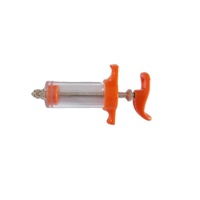 Seringue vétérinaire pour oiseaux réglable et réutilisable de 20 ml, certifiée CE, en plastique blanc, GREAT FARM