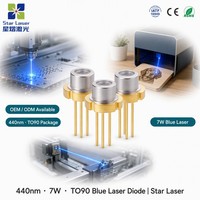 Diode laser bleue haute puissance OSRAM PLPT9 450MD_E à faisceau linéaire 440nm 7W, boîtier TO90 pour gravure laser
