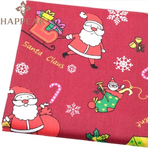 HAPPEAK meilleure vente tissu de coton prédécoupé 50*50cm 6 pièces/ensemble noël imprimé carré <span class=keywords><strong>Patchwork</strong></span> gros quarts faisceaux tissu - Product Image 4