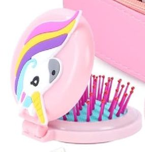 पु चमड़े के मेकअप पाउच सेट कॉम्पैक्ट ब्लश आंख की छाया ब्रश लिपस्टिक चमक नाखून बर्तन बालों को कंघी बालों के बाल कहार को - Product Image 4