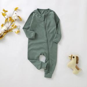 تخفيضات كبيرة على بذلة فوتي للأطفال خريفية بلون واحد ، بيجامة دافئة بأكمام طويلة للأطفال ، رومبير مضلع للأطفال - Product Image 3