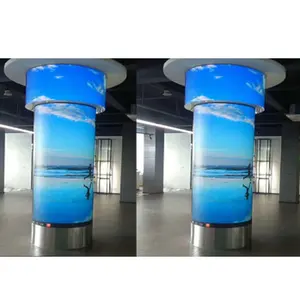 HD Penuh Warna Dalam Ruangan Led Modul Lembut Papan Panel Fleksibel untuk Berbagai Bentuk Iklan Layar Video Wal LED Display Panel