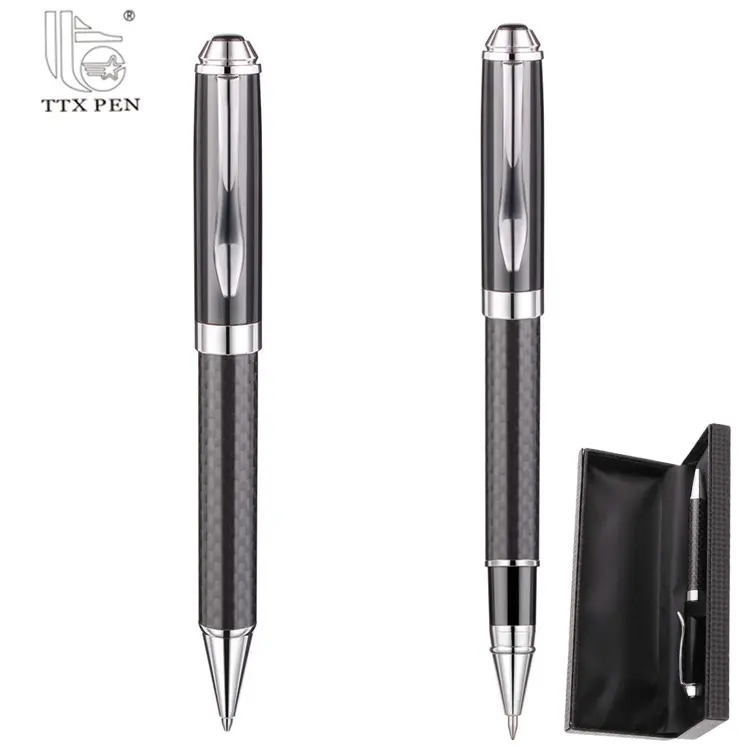 TTX High Quality Luxury Gift Metal Carbon Fiber Pen Set