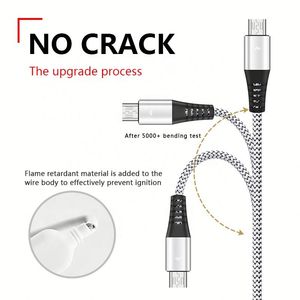 Cargador Rápido para Auto 2026 con Cable <span class=keywords><strong>USB</strong></span> Fijo, Conector Hembra Android, OTG, Transferencia de Datos, 1.2m, Económico - Product Image 2