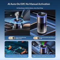 Diffuseur d'aromathérapie automobile best-seller avec lumière ciel étoilé tricolore à IA, alimentation USB, évaporation naturelle, élimination des odeurs intérieures