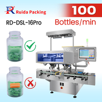 Machine de comptage et d'emballage de capsules molles avec inspection par caméra CCD, conforme aux normes CE et CGMP, et machine de mise en bouteille de comprimés