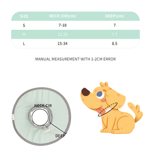 Мягкий легкий полиэстеровый элизабетанский воротник для собак и кошек с регулируемой застежкой на липучке, классический, предотвращает вылизывание - Product Image 3