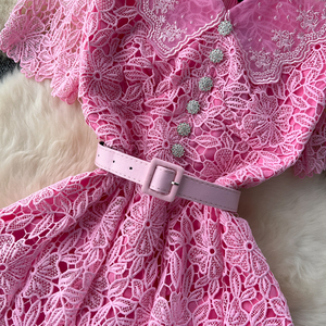 LE2619 2024 autunno Vintage have Hook abiti in pizzo a fiori <span class=keywords><strong>donna</strong></span> elegante <span class=keywords><strong>Boutique</strong></span> <span class=keywords><strong>donna</strong></span> <span class=keywords><strong>donna</strong></span> abito lungo mondana <span class=keywords><strong>Boutique</strong></span> - Product Image 5