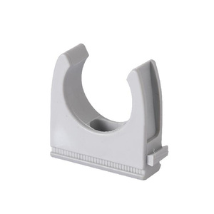 Sydien 20-Pack White PVC U-Shaped Water Pipe Clamps - 16mm (1/2 Inch) ID, With Screws And Anchors