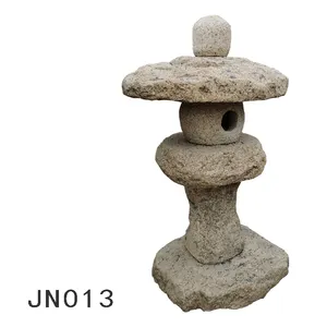 हाथ से बनाया JN013 जापानी शैली के लिए सजावट उद्यान और आउटडोर नक्काशीदार पत्थर प्रकाश लालटेन