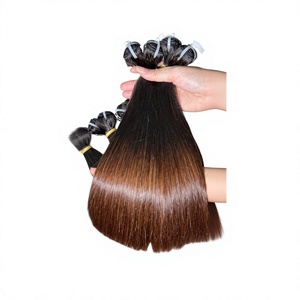 Extensiones de Cabello Humano de la Mejor Calidad, 100% Cabello Vietnamita Virgen, Liso Natural, con Brillo Intenso y Sedoso - Product Image 1