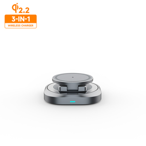 Estación de carga inalámbrica plegable <span class=keywords><strong>3</strong></span> en 1 Qi2.2 para <span class=keywords><strong>iPhone</strong></span> 17 <span class=keywords><strong>AirPods</strong></span> <span class=keywords><strong>3</strong></span>/2 IWatch 9 8 <span class=keywords><strong>7</strong></span> para cargador magnético Samsung Galaxy - Product Image 5