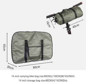 Sacoche de cadre de vélo pliable en tissu Oxford imperméable et durable avec couleurs et logo personnalisés - Étui de voyage pour le cyclisme certifié CE/ROHS - Product Image 2
