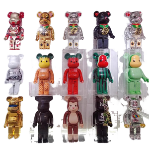 ขายส่ง Lanyi BearBrick 400 ตุ๊กตาหมีดุร้าย แมวกวัก งานประติมากรรม ของตกแต่งเรซิ่นสำหรับห้องนั่งเล่น - Product Image 1