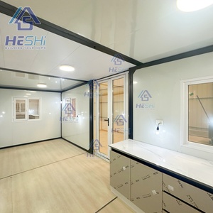 HESHi Modern Container House Office Prefab Modular Wooden Exterior Rectangle Design - Product Image 2