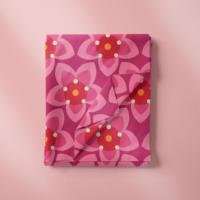 Échantillon gratuit de tissu imprimé fleuri en coton biologique 100% - Tissu léger pour vêtements féminins