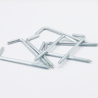 Crochets à vis autotaraudeuses à angle droit et à sept en acier zingué galvanisé en forme de L