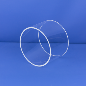 Tubos transparentes do quartzo do silicone fundido vidro resistente ao calor personalizado do tamanho - Product Image 3