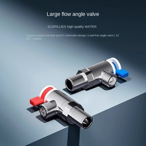 Vanne triangulaire à <span class=keywords><strong>grand</strong></span> débit de qualité supérieure à prix réduit pour un débit d'eau amélioré, vanne universelle épaissie pour chauffe-eau au gaz - Product Image 3