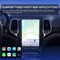 Autoradio Android 14 de 13,6 pouces pour Jeep Grand Cherokee 2011-2022, navigation GPS, lecteur multimédia, Carplay, écran tactile
