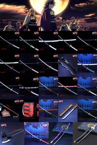Échantillon <span class=keywords><strong>gratuit</strong></span> 26cm jouet en métal épée tueur de démons Katana épée Kimetsu No Yaiba Tanjiro katana - Product Image 6