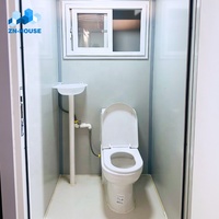 Toilettes préfabriquées portables, lavabo intégré, salle de bain modulaire, conteneur sanitaire