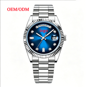 <span class=keywords><strong>Montre</strong></span> mécanique automatique analogique Miyota <span class=keywords><strong>de</strong></span> luxe pour homme, 40 mm, en acier inoxydable, style plongeur, hip-hop, avec logo personnalisé et calendrier lumineux - Product Image 1