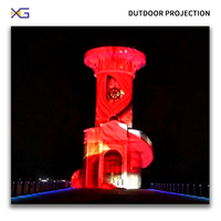 Proyección de video arquitectónico Edificio Proyector de mapeo de video 3D