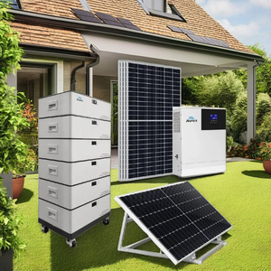 Système de générateur solaire portable 10Kva 48V MPPT avec stockage d'énergie au lithium-ion empilé et panneaux monocristallins inclus - Product Image 2