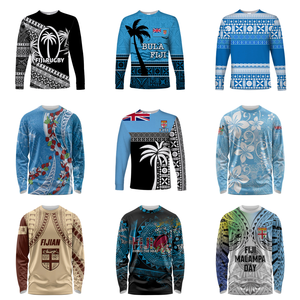 Orgoglio polinesiano Fiji <span class=keywords><strong>Masi</strong></span> Tapa modello Unisex camicia formale professionale a maniche lunghe da uomo - Product Image 4