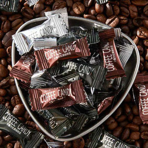 กาแฟเอสเปรสโซสำเร็จรูปลูกอมแบบแข็งสีดำรสกาแฟเฮเซลนัทกาแฟถั่วลูกอมแบบกด - Product Image 3